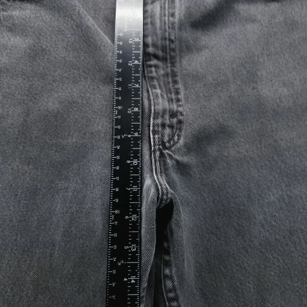 VTG Levis 550 Jeans Mens 38x32 Gray Straight Orange Tab‎ 90s Made in USA Denim